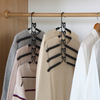 Multi Layer Fishbone Type Clothes Hanger