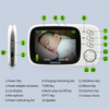 Monitor para bebés: cámara inteligente HD Baby Owlet, audio y vídeo, visión nocturna 