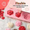 Set da 6 pezzi di stampo in silicone per rose 