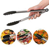 Stainless Steel Food Tongs with Silicone Tips