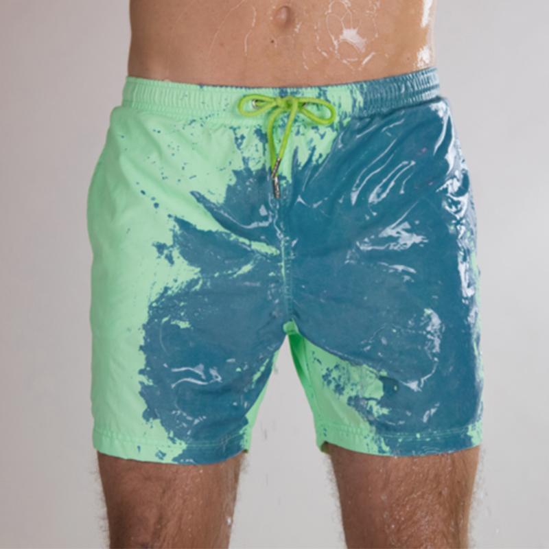 Costume da bagno con pantaloni da spiaggia che cambiano colore