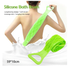 Scrub al silicone per la schiena