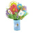 Carta bouquet di fiori 3D