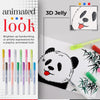 12PCS 3D Glossy Jelly Ink Pen Set