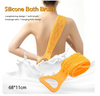 Scrub al silicone per la schiena