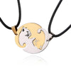 Collana con gatto Yin e Yang