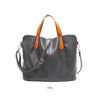 Borsa shopper in pelle 2 in 1