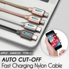 Auto Cut-off Fast Charging Nylon Cable