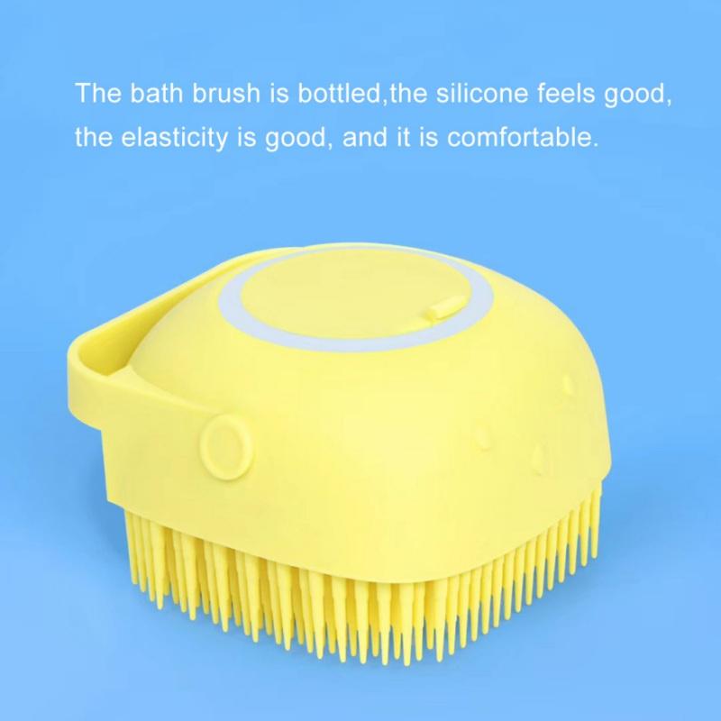 2 in 1 Bathroom Comfortable Silicone Scalp Massage Brush