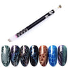 Penna magnetica Cat Eye per nail art con fiori