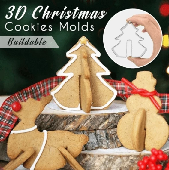 Stampi 3D per biscotti di Natale