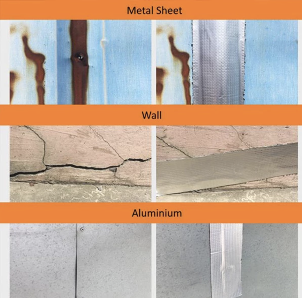 Nastro in gomma butilica in foglio di alluminio autoadesivo impermeabile per riparazioni marine di tubi da tetto