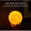 3D Moon modern Lamp Humidifier with 3 Color Night Light