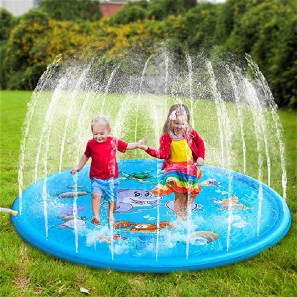 Tappetino per acqua per bambini da 170/150/100 cm - Tappetino per spruzzatore d'acqua gonfiabile per esterni