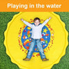 Estera de agua para niños de 170/150/100 cm - Estera de rociador de agua inflable para exteriores