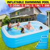 Piscina inflable grande rectangular de 4 capas de 180/210/260/305 mm