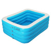 Piscina inflable grande rectangular de 4 capas de 180/210/260/305 mm