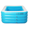 Piscina inflable grande rectangular de 4 capas de 180/210/260/305 mm