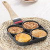 4 Hole Eggs Non-Stick Burger Flat Frying Pan