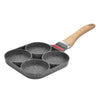 4 Hole Eggs Non-Stick Burger Flat Frying Pan