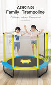 Trampolino elastico per interni ed esterni da 59 pollici con recinzione per bambini - Design pieghevole