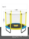 Trampolino elastico per interni ed esterni da 59 pollici con recinzione per bambini - Design pieghevole