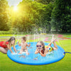 Estera de agua para niños de 170/150/100 cm - Estera de rociador de agua inflable para exteriores