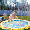 Estera de agua para niños de 170/150/100 cm - Estera de rociador de agua inflable para exteriores