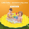 Estera de agua para niños de 170/150/100 cm - Estera de rociador de agua inflable para exteriores