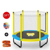 Trampolino elastico per interni ed esterni da 59 pollici con recinzione per bambini - Design pieghevole