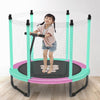 Trampolino elastico per interni ed esterni da 59 pollici con recinzione per bambini - Design pieghevole