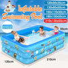 120/130/150/180/210 CM Rectangular Inflatable Swimming Pool