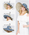 Superlarge Brim Beach Cap,  Female England Style Sun Hat