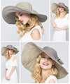 Superlarge Brim Beach Cap,  Female England Style Sun Hat