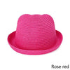 Ear Decoration Sun Straw Hat For Children