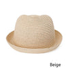 Ear Decoration Sun Straw Hat For Children