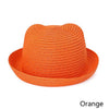 Ear Decoration Sun Straw Hat For Children