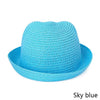 Ear Decoration Sun Straw Hat For Children