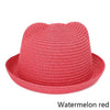 Ear Decoration Sun Straw Hat For Children