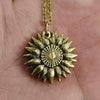 &quot;You Are My Sunshine&quot; Sunflower Necklace